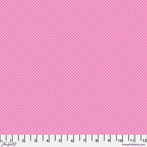 Default On the Grid in Bubblegum - Tula Pink True Colors