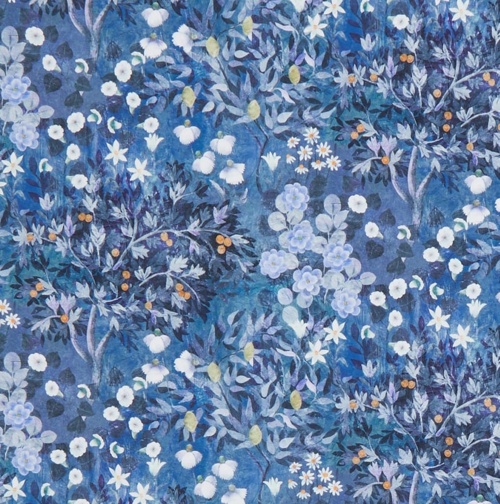 Default Orchard Fresco in Dark Blue - Liberty Tana Lawn Yardage
