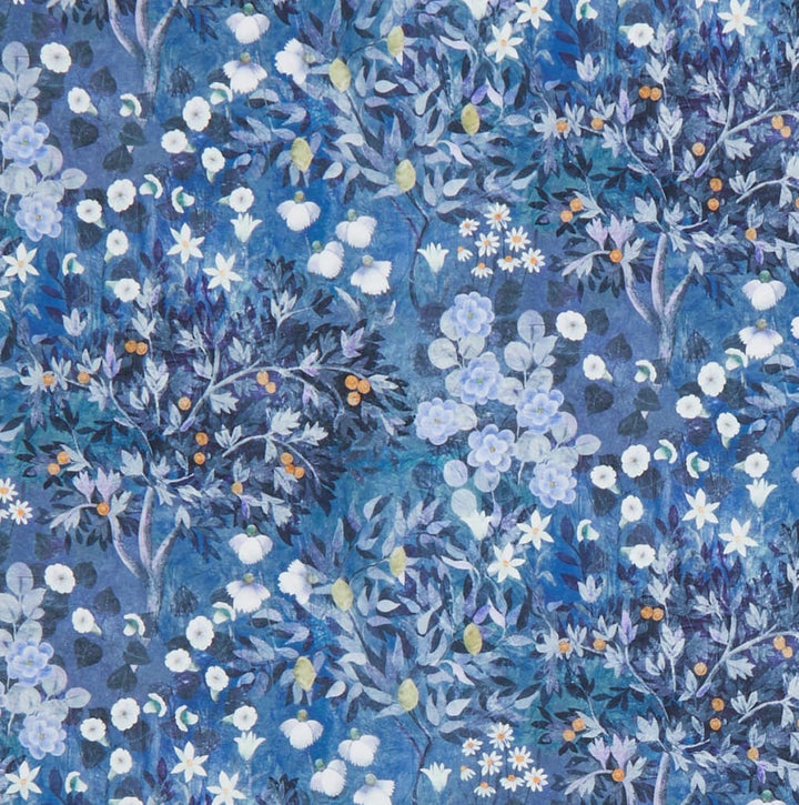 Default Orchard Fresco in Dark Blue - Liberty Tana Lawn Yardage