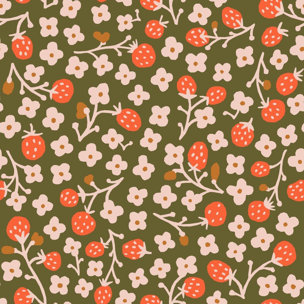 ORGANIC Strawberry Fields - Lumpy Garden - Little House Cottons
