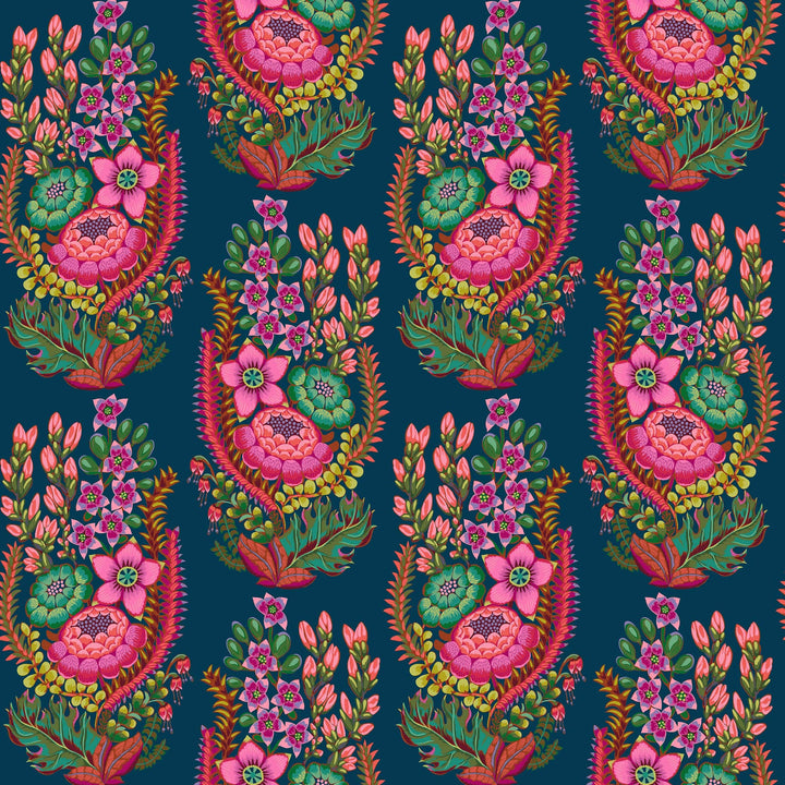 Default Outstretched in Azure - Rhapsody - Anna Maria Textiles