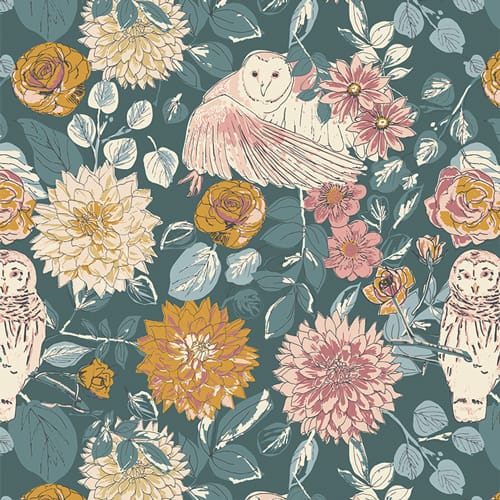 Default Owl Things FLANNEL - Willow - Art Gallery Fabrics