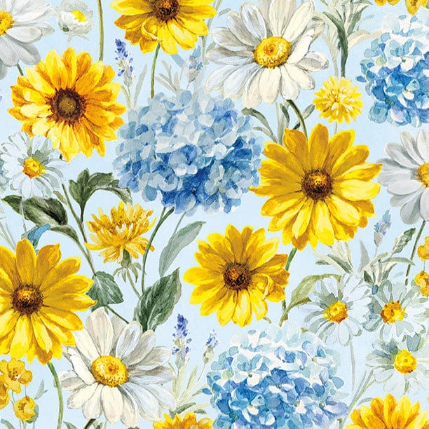 Default Packed Flowers in Blue - Bees & Blooms