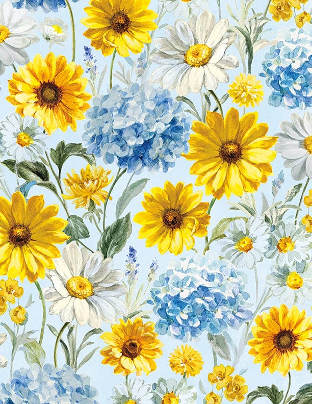 Default Packed Flowers in Blue - Bees & Blooms