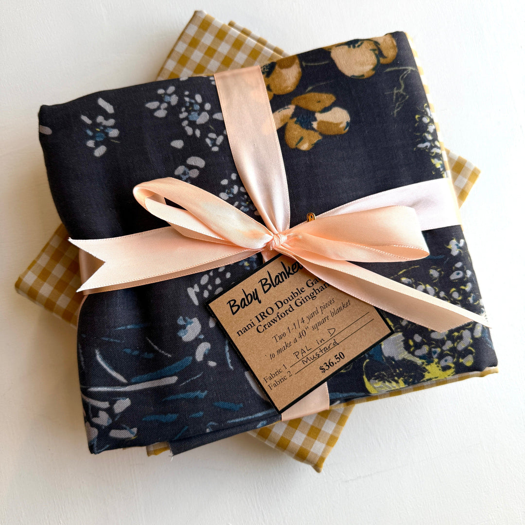 Default PAL in D ORGANIC + Mustard - Baby Blanket Kit