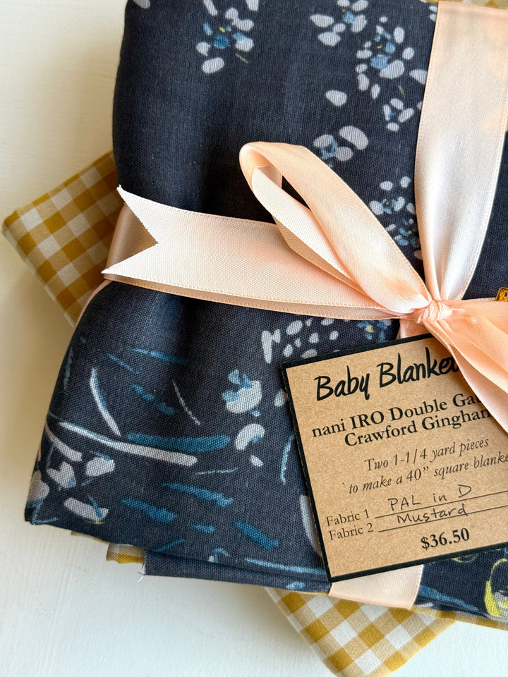 Default PAL in D ORGANIC + Mustard - Baby Blanket Kit