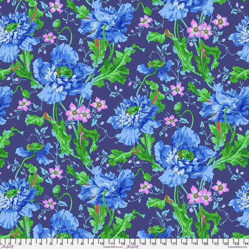 Default Papaver in Blue - Phillip Jacobs for Kaffe Fassett