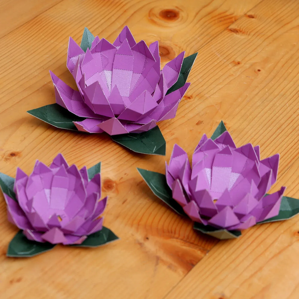 Default Papercraft World 3D Model Kit - Lotus