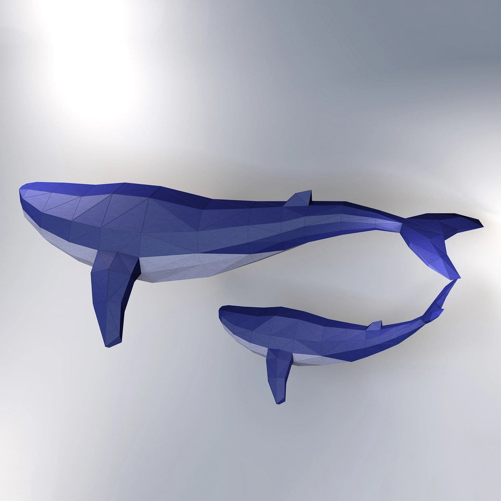 Default Papercraft World 3D Model Kit - Whales