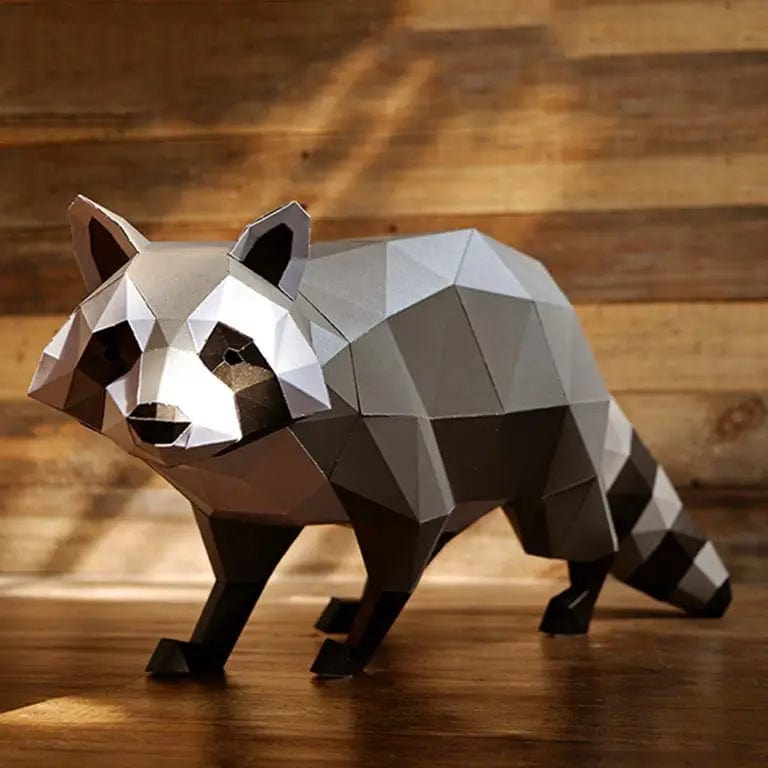 Default Papercraft World Model Kit - Raccoon