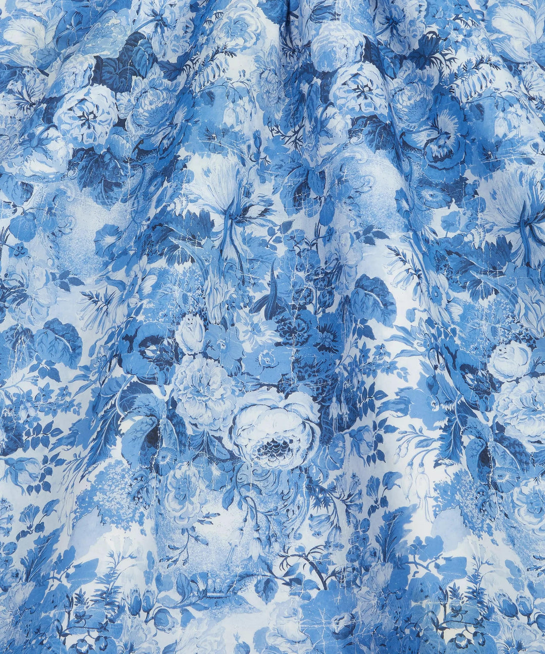 Default Parchment Petals in Blue - Liberty Tana Lawn Yardage