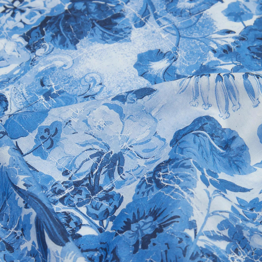 Default Parchment Petals in Blue - Liberty Tana Lawn Yardage