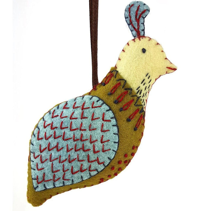 Default Partridge Ornament - Corinne Lapierre Embroidery Kit