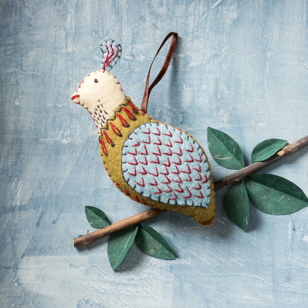 Default Partridge Ornament - Corinne Lapierre Embroidery Kit