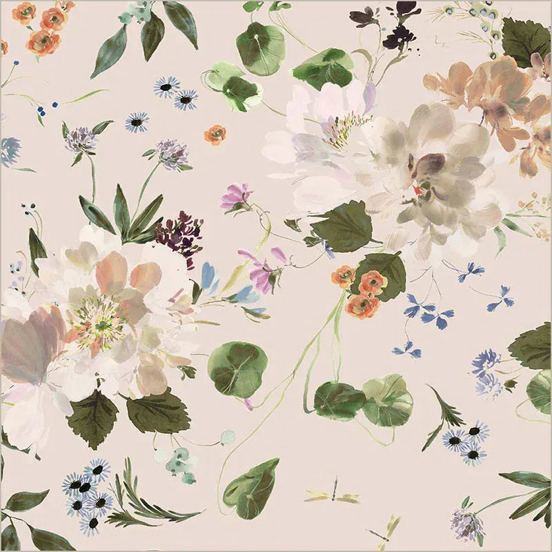 Default Peony Garden in Shell - Bloomfield by Kelly Ventura