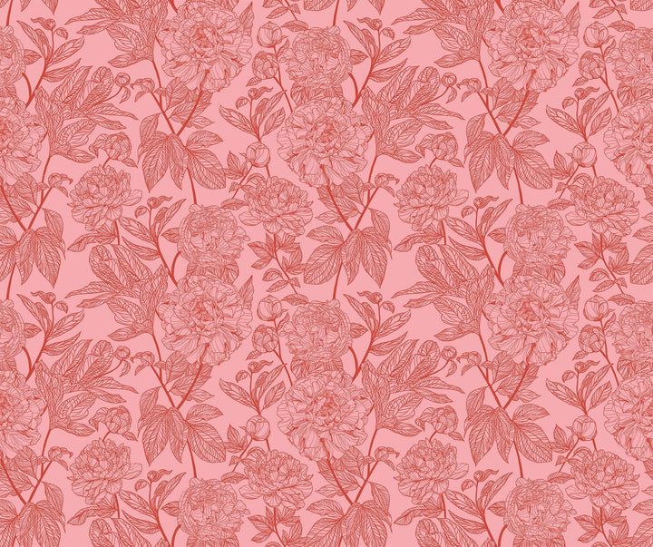 Default Peony in Rouge - Indelible - Anna Maria Textiles