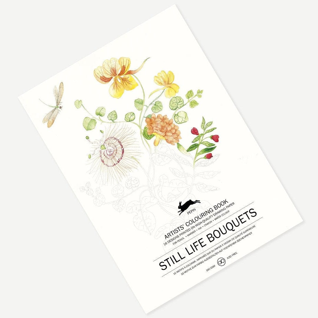 Default Pepin Coloring Book - Still Life Bouquets