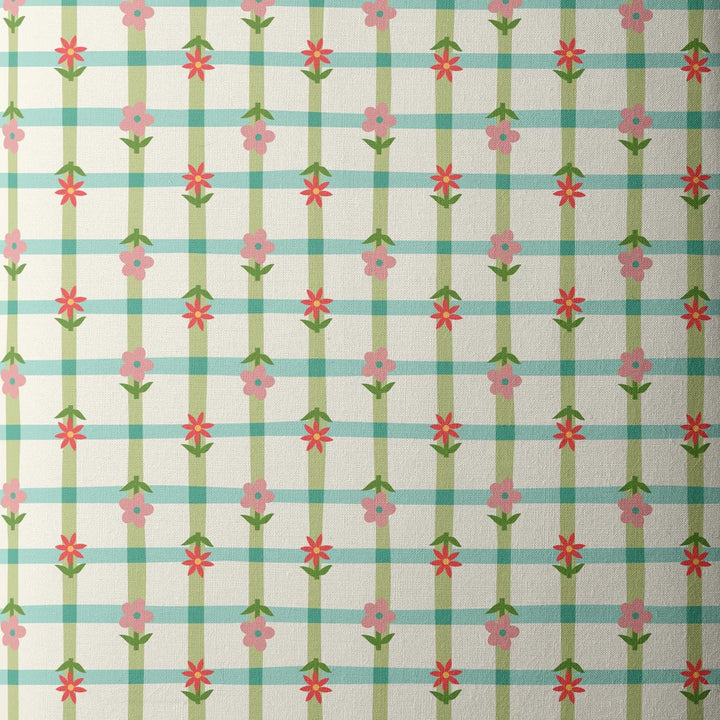 Default Petal Plaid in Green/Turquoise - Love Bugs - CLOUD 9