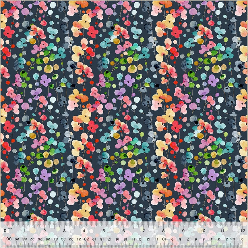 Default Petite Blooms in Navy - Wild Meadow