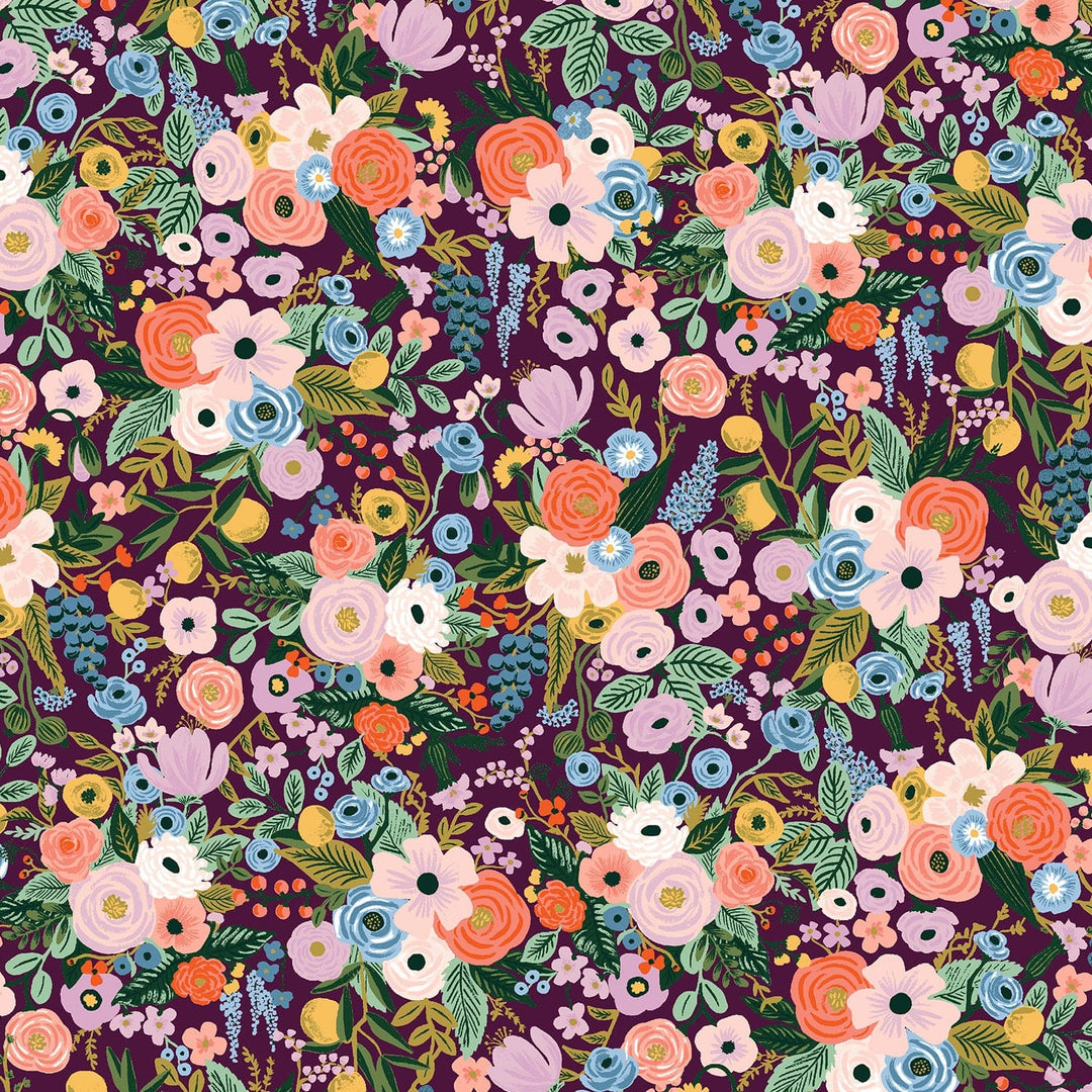 Default Petite Garden Party in Burgundy RAYON - Orchard - Rifle Paper Co.