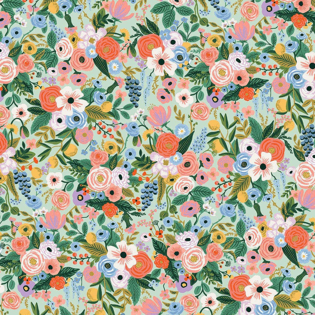 Default Petite Garden Party in Mint RAYON - Orchard - Rifle Paper Co.