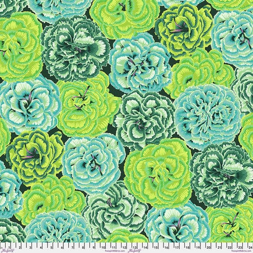 Default Picotee Carnations in Green - Philip Jacobs for Kaffe Fasset