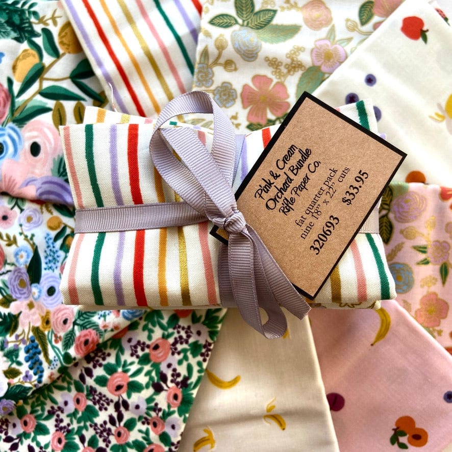 Default Pink & Cream Orchard Bundle - 9 FQs - Rifle Paper Co.