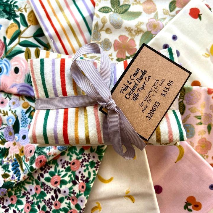 Default Pink & Cream Orchard Bundle - 9 FQs - Rifle Paper Co.
