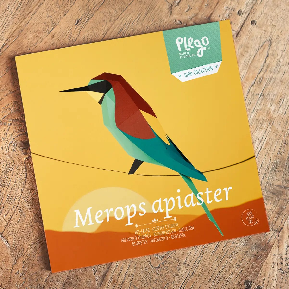 Plego 3D Paper Bird Kit - Merops Apiaster – Fiddlehead Artisan Supply