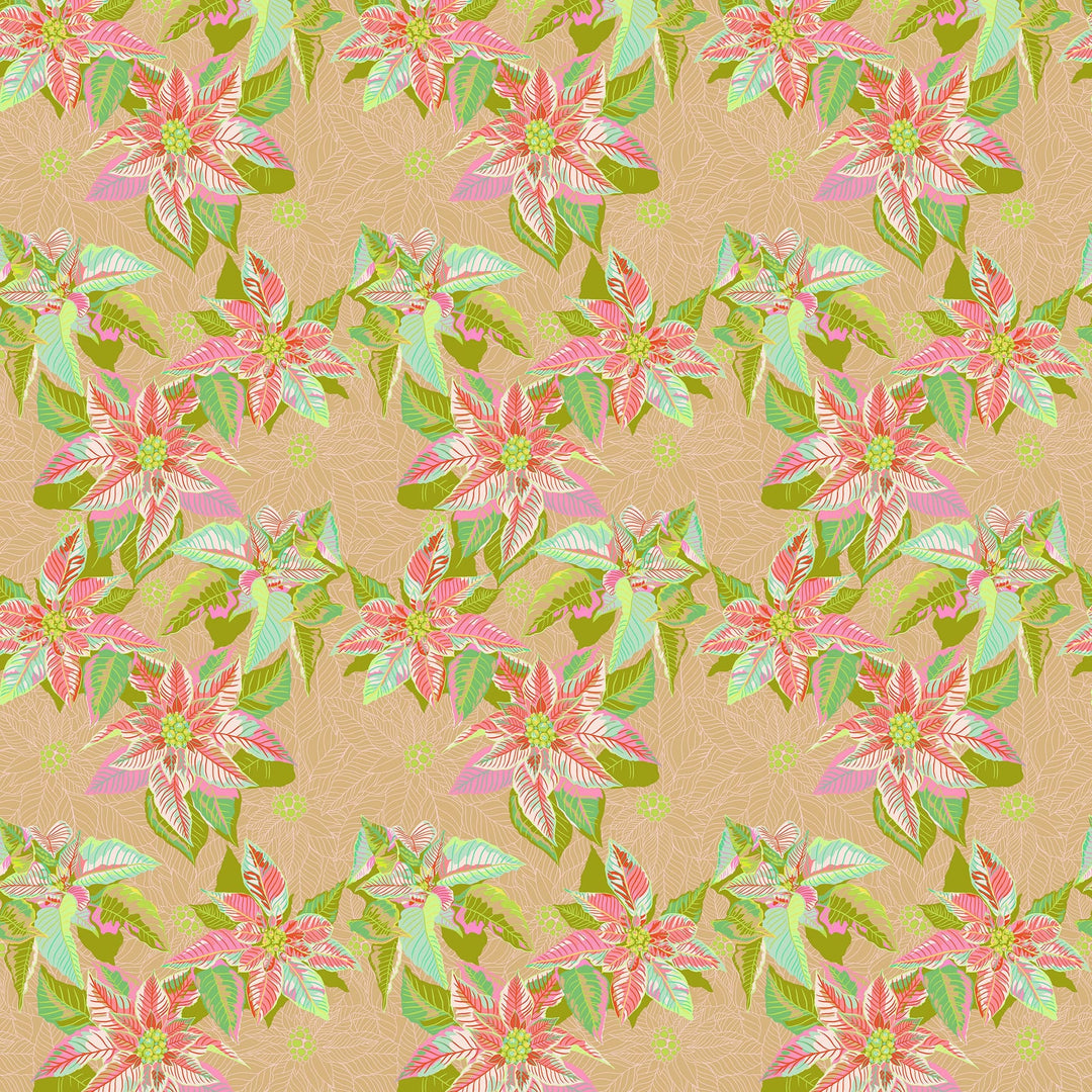 Default Poinsettia in Fresh - Cozy Christmas - Anna Maria Textiles