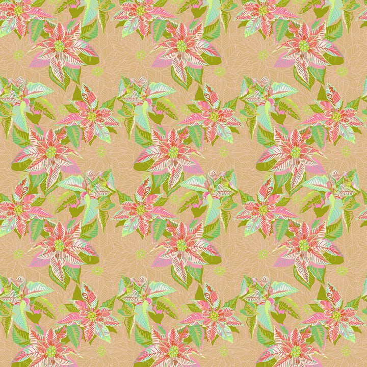 Default Poinsettia in Fresh - Cozy Christmas - Anna Maria Textiles