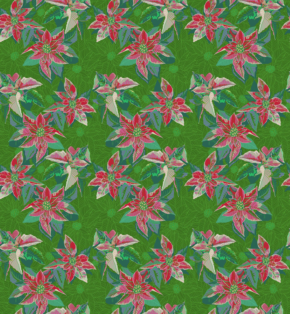 Default Poinsettia in Housewarming - Cozy Christmas - Anna Maria Textiles