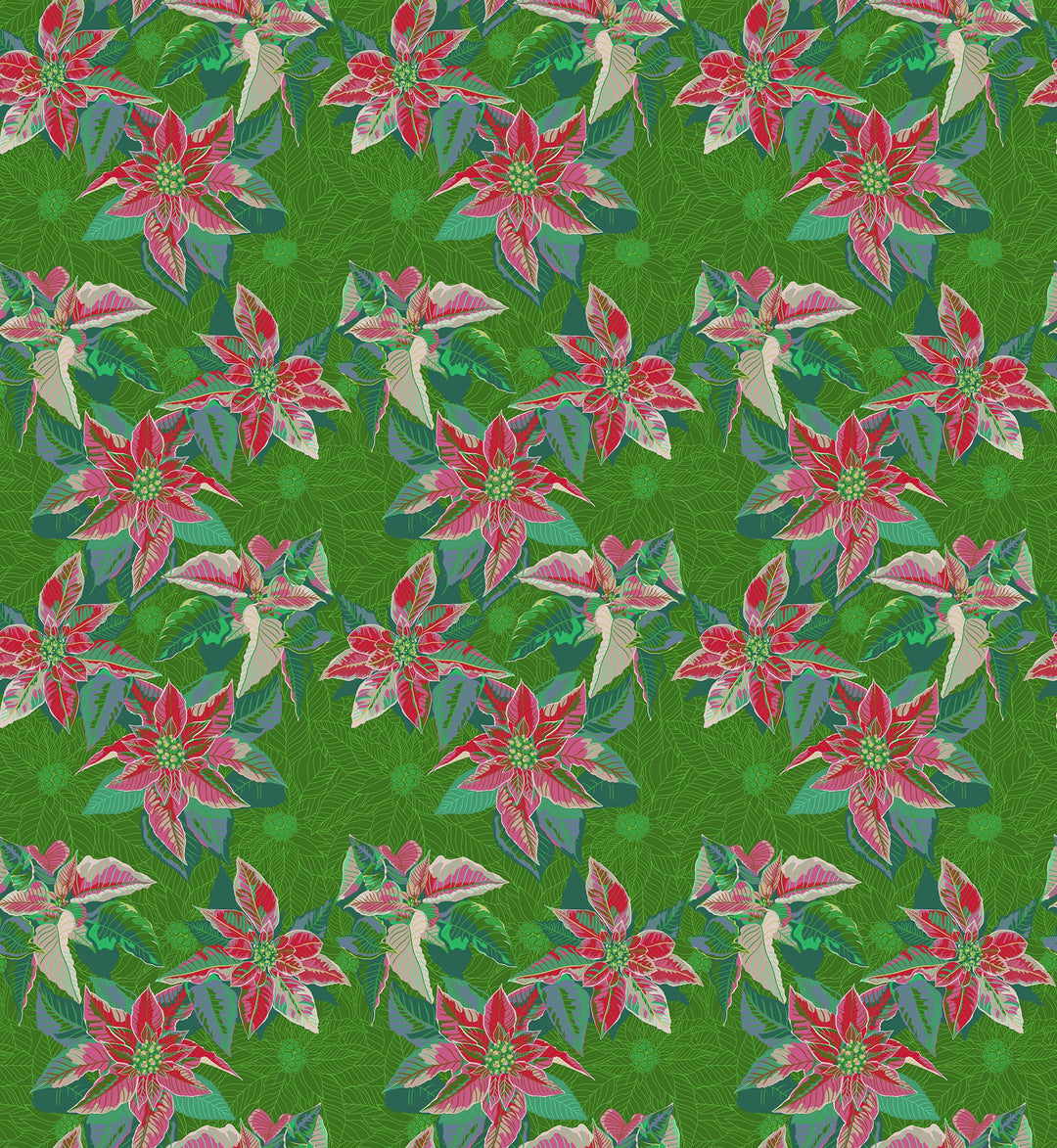 Default Poinsettia in Housewarming - Cozy Christmas - Anna Maria Textiles