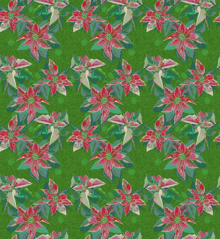Default Poinsettia in Housewarming - Cozy Christmas - Anna Maria Textiles