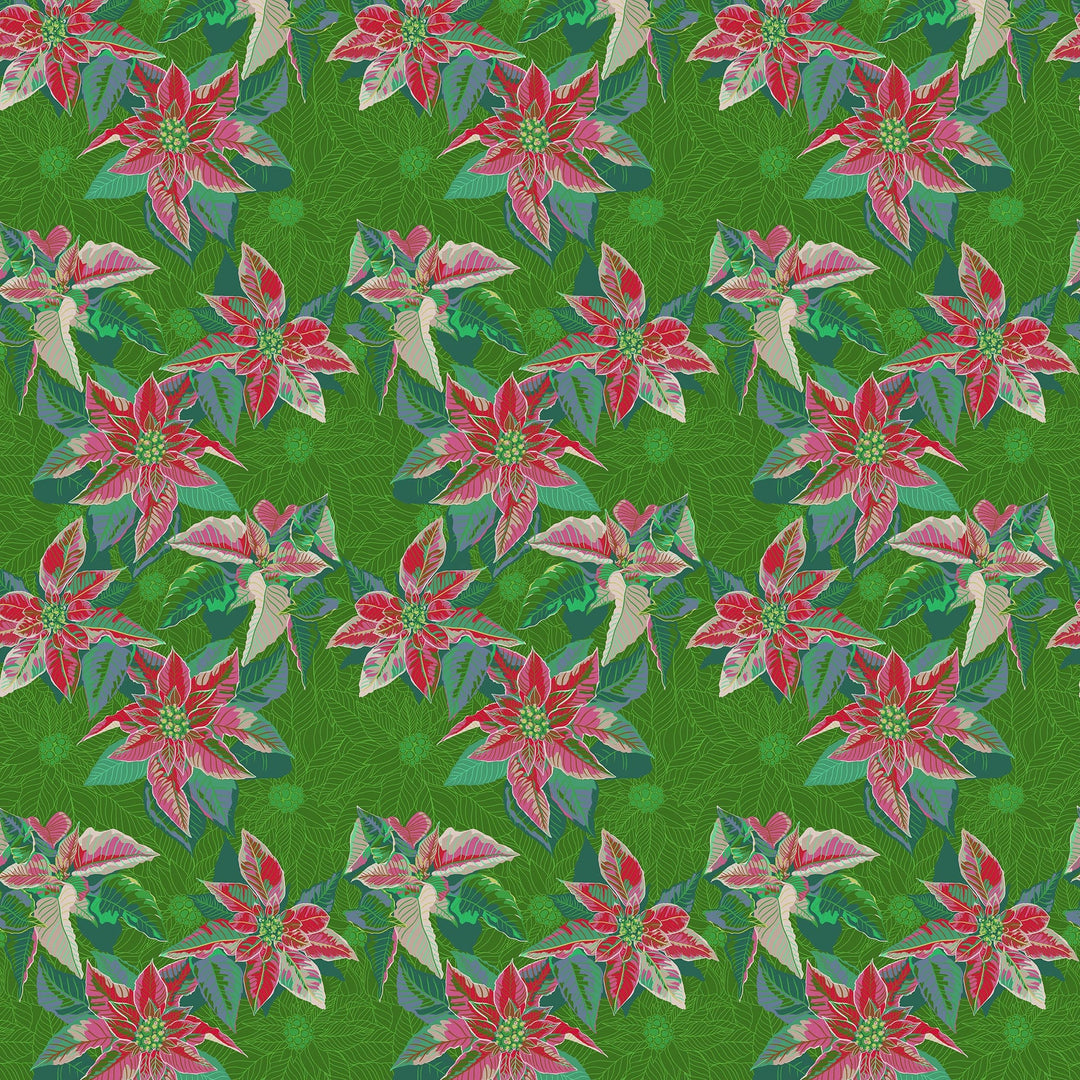Default Poinsettia in Housewarming - Cozy Christmas - Anna Maria Textiles