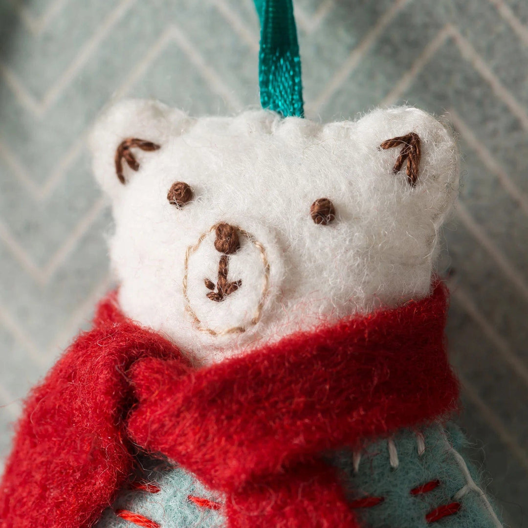 Default Polar Bear Ornament - Corinne Lapierre Embroidery Kit