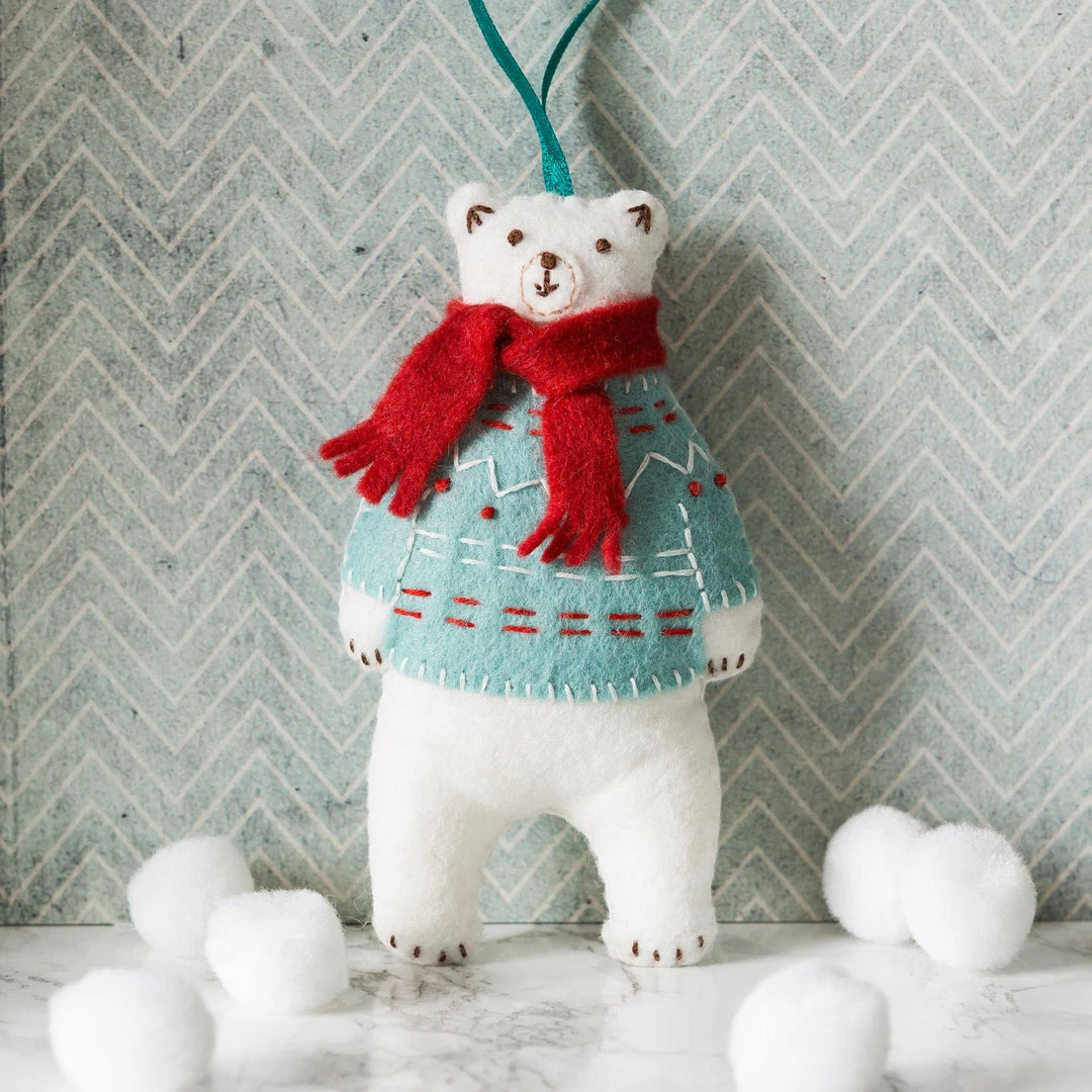 Default Polar Bear Ornament - Corinne Lapierre Embroidery Kit