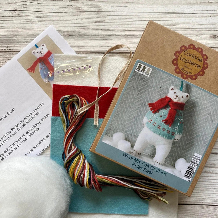 Default Polar Bear Ornament - Corinne Lapierre Embroidery Kit