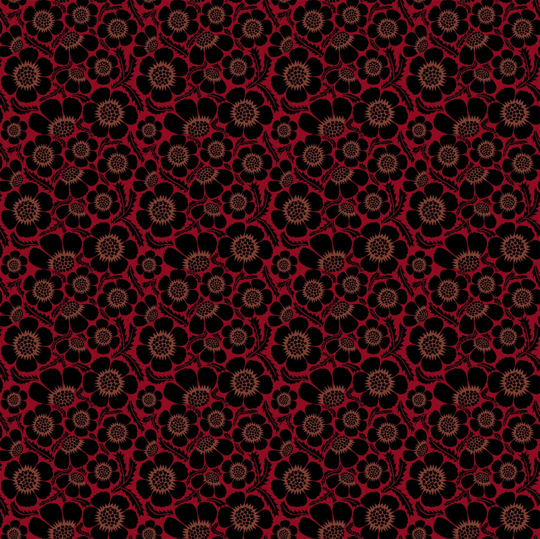Default Prickly in Scarlet - Clean Cut - Anna Maria Textiles