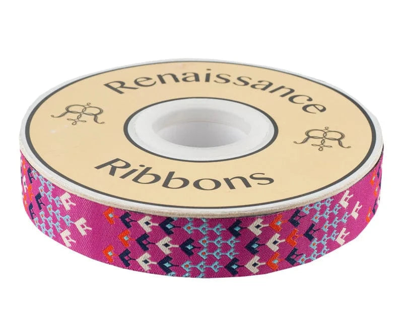 Default Prismatic in Magenta - Amy Butler - Renaissance Ribbons