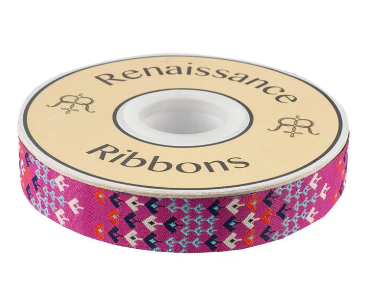 Default Prismatic in Magenta - Amy Butler - Renaissance Ribbons