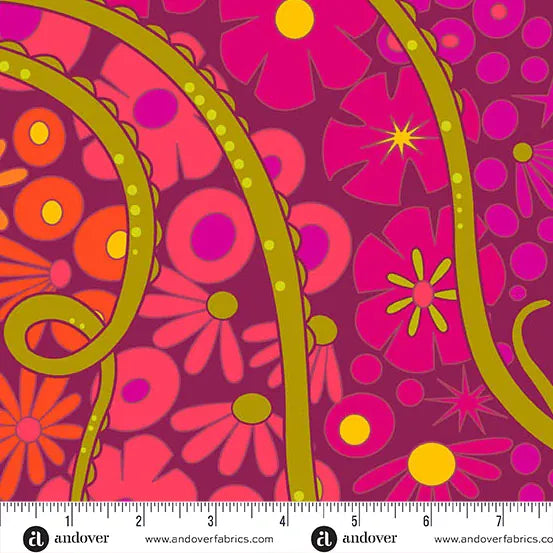 Default Puerto in Bloom  WIDEBACK - Redwood 108s - Alison Glass