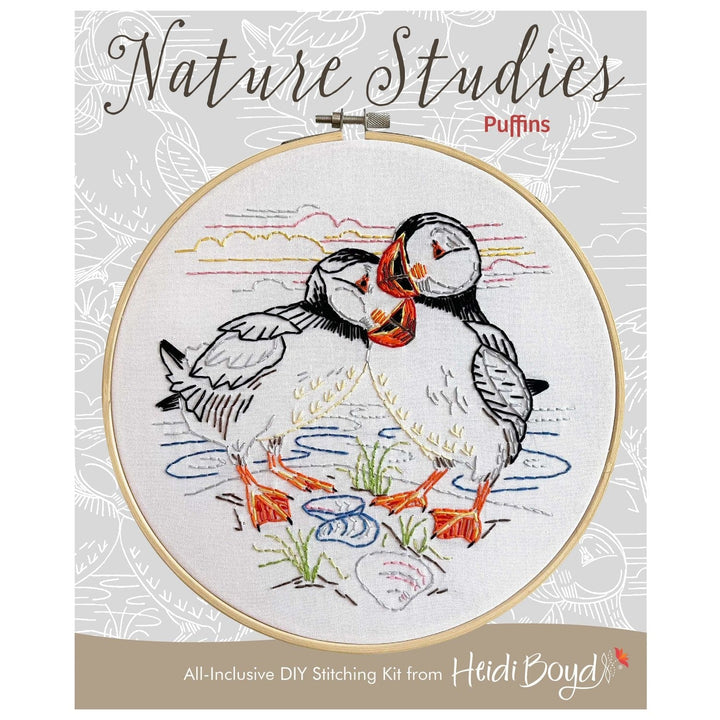 Default Puffin - Nature Studies Embroidery Kit