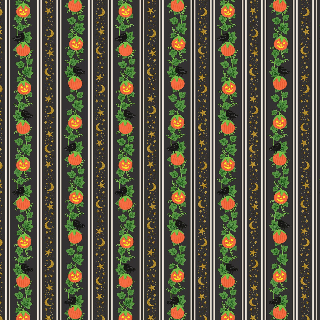 Default Pumpkin Patch in Black MET - Halloween - Rifle Paper Co.