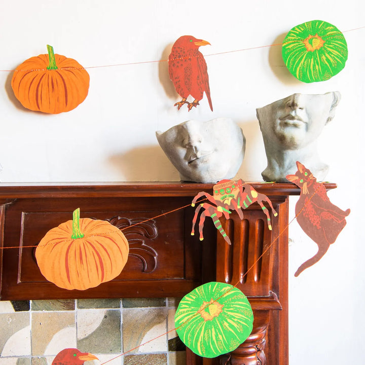Default Pumpkin Sewn Garland - East End Press