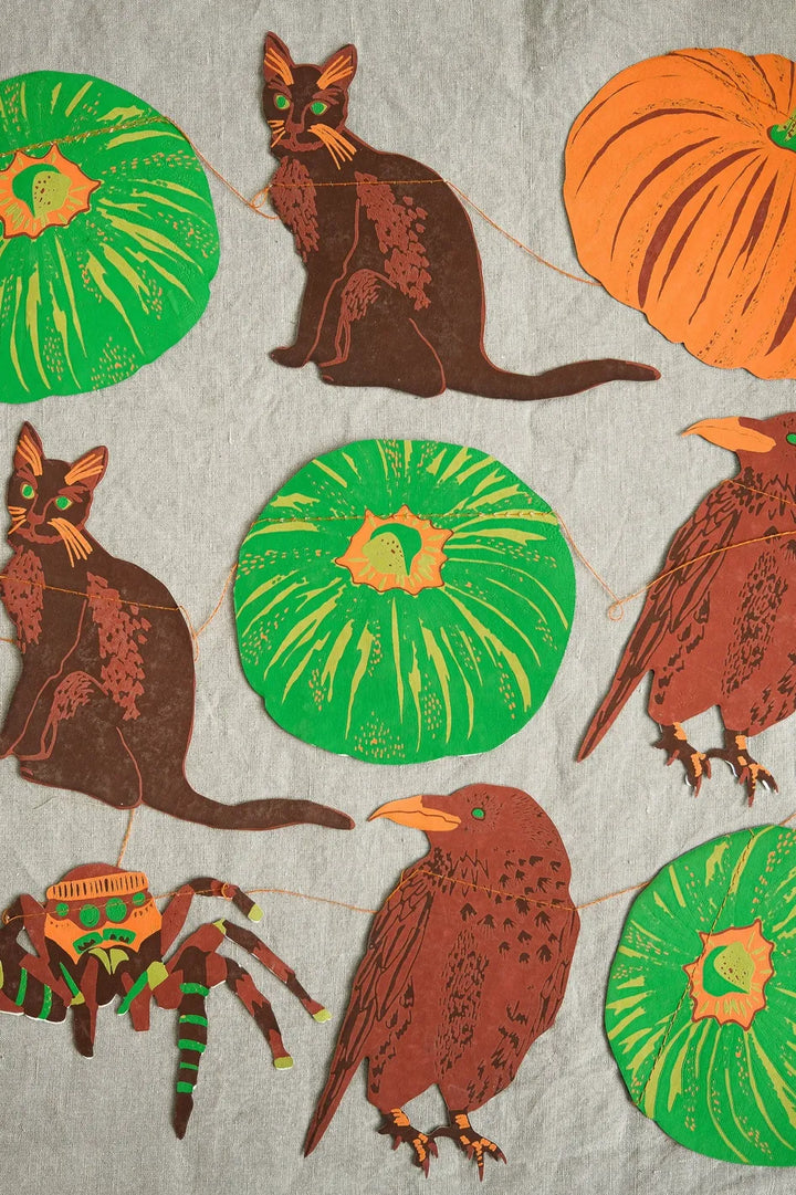 Default Pumpkin Sewn Garland - East End Press
