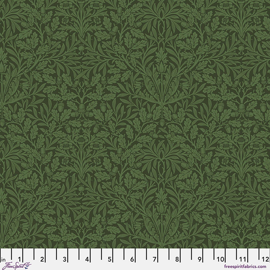 Default Pure Acorn in Olive - Suffolk Holiday Collection - The Original Morris & Co