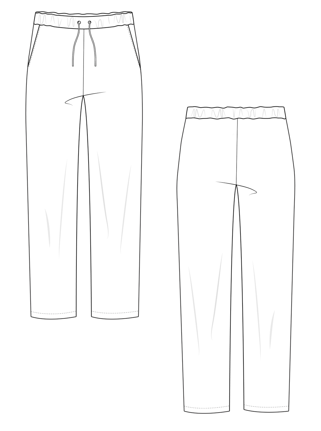 Default Pyjama Bottoms - The Avid Seamstress - Adult Pattern