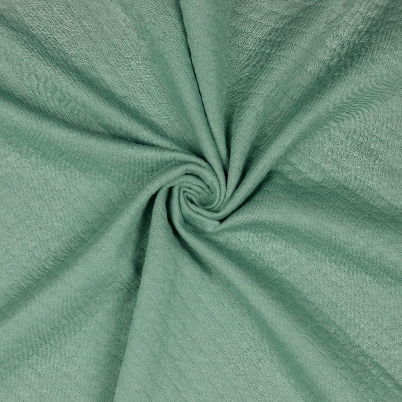 Default Quilted Cotton Knit - Old Green
