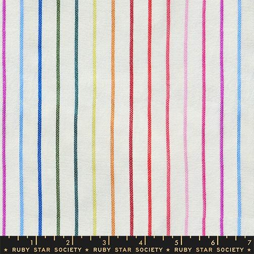 Default Rainbow Stripe in Natural - Warp & Weft: Mystic Fable